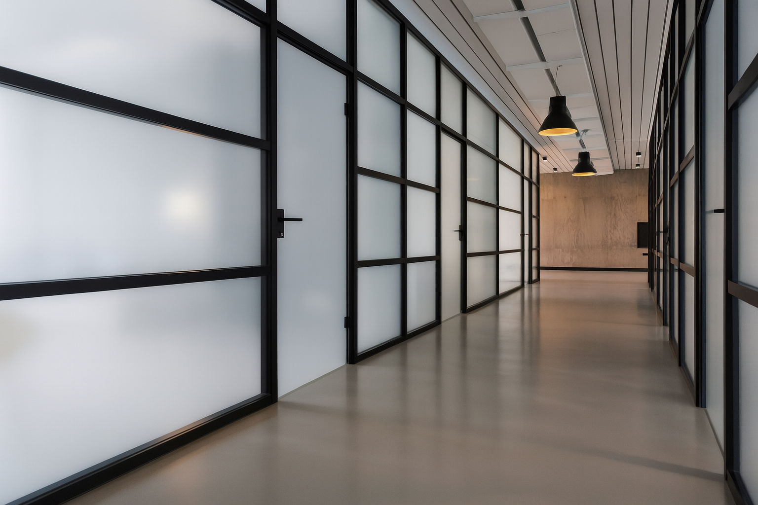 Privacyfilm - Schakelbare privacy folie kantoor - spiegelfolie